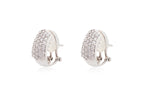 A PAIR OF PAVÉ-SET DIAMOND EARRINGS