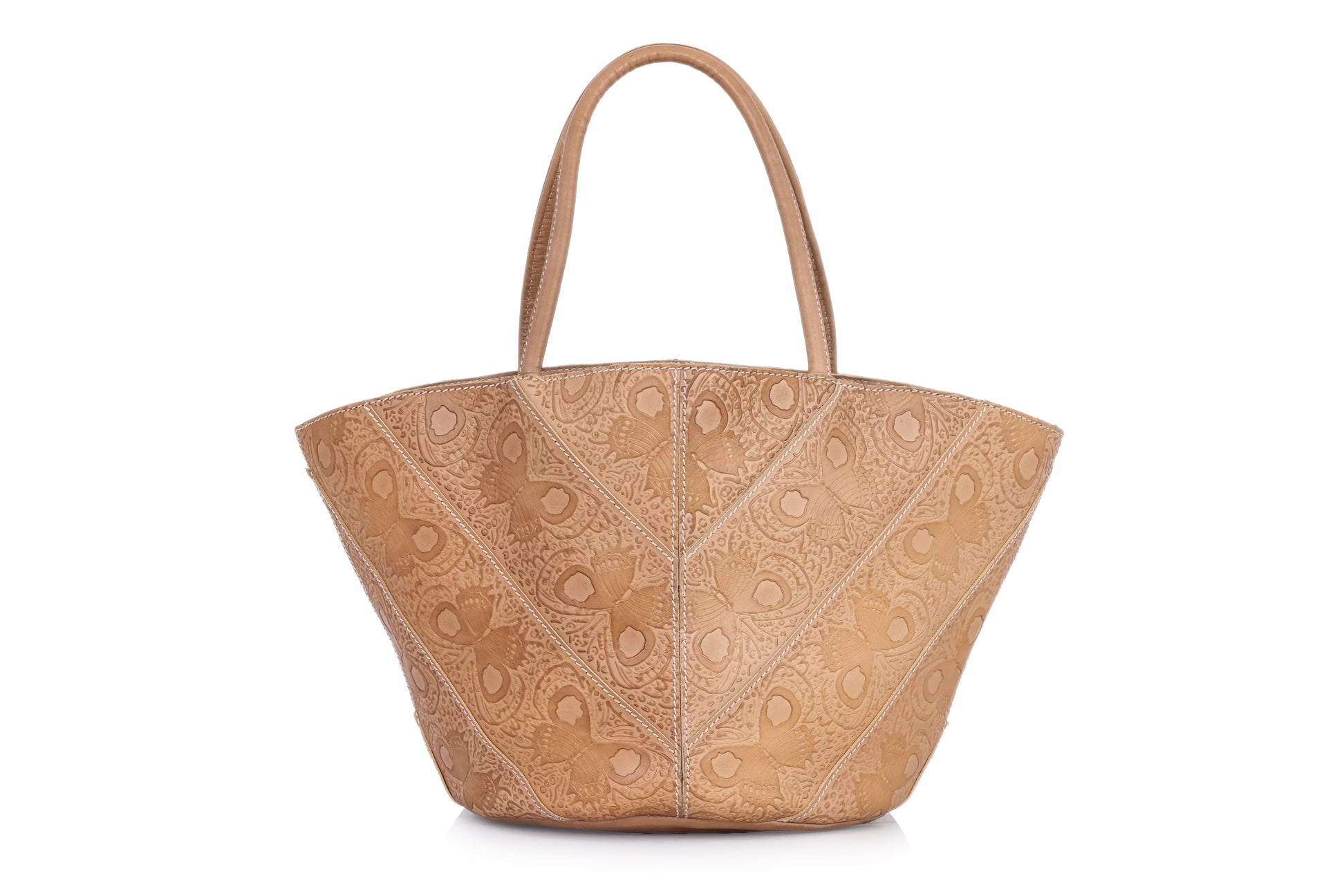 BOTTEGA VENETA - A BUTTERFLY EMBOSSED TOTE BAG