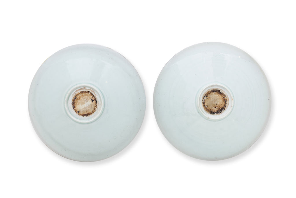 TWO QINGBAI-TYPE INCISED BOWLS