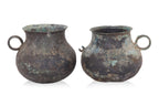 TWO BRONZE FOOD VESSELS, MOU