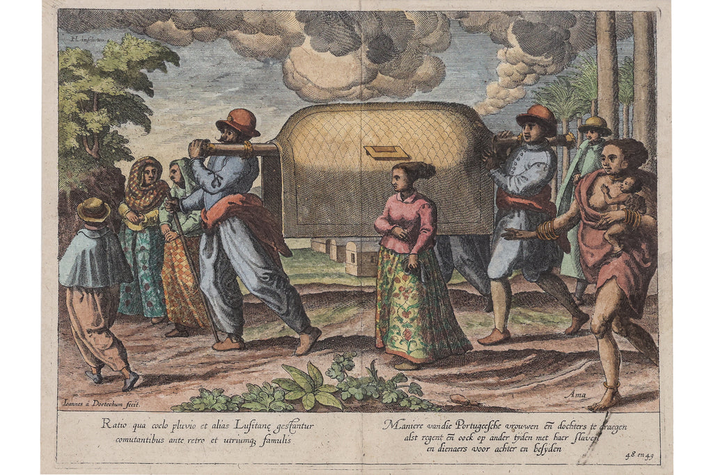 FOUR ETHNOGRAPHIC ENGRAVINGS OF PORTUGUESE PEOPLES, JOHANNES & BAPTISTA A DOETECHUM, 1598