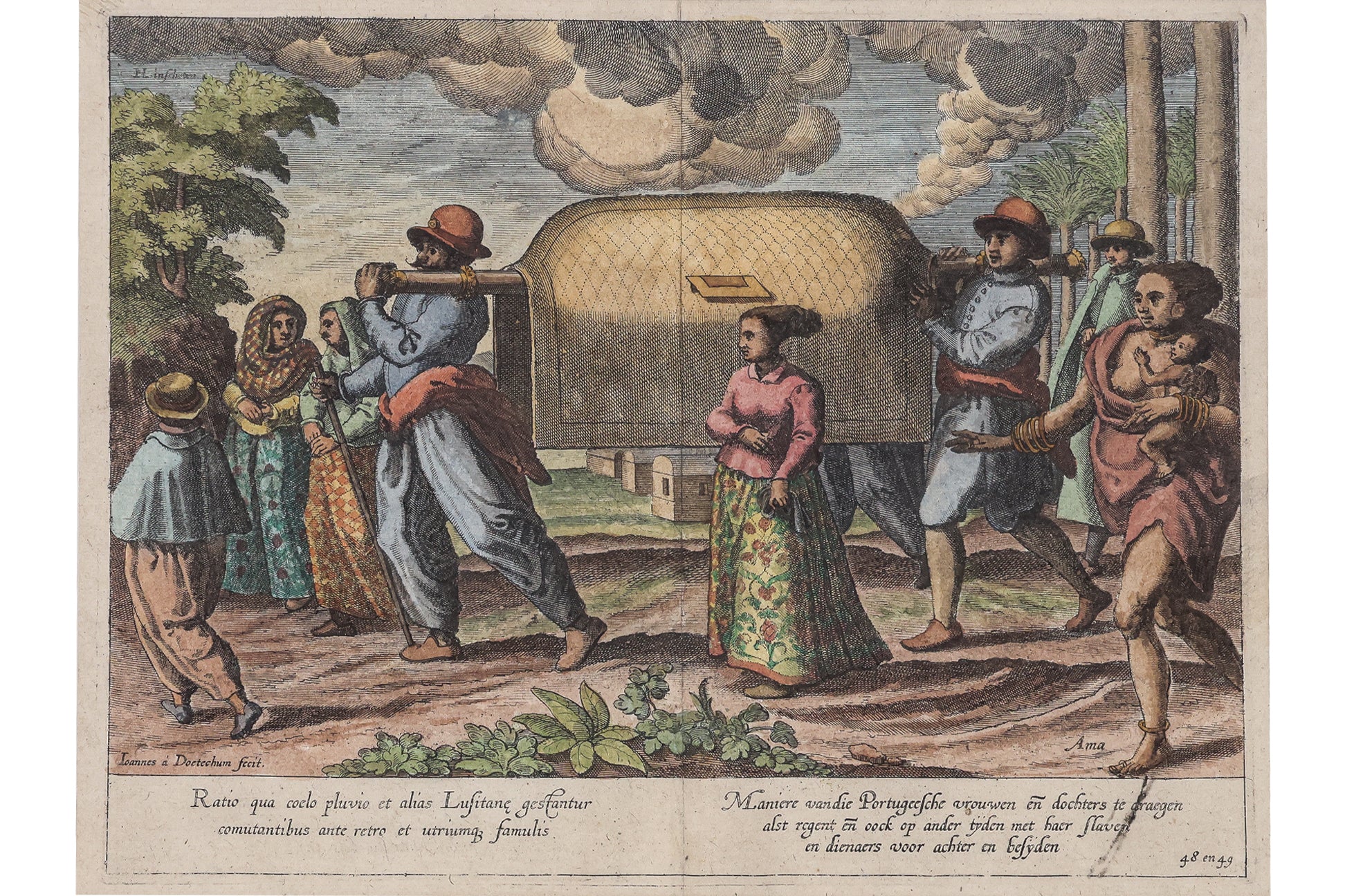 FOUR ETHNOGRAPHIC ENGRAVINGS OF PORTUGUESE PEOPLES, JOHANNES & BAPTISTA A DOETECHUM, 1598