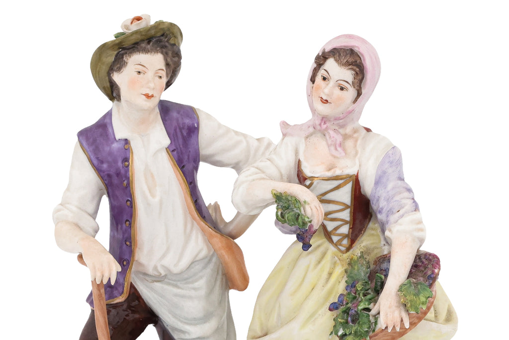 A GROUP OF FOUR RUDOLF KAMMER VOLKSTEDT PORCELAIN FIGURES