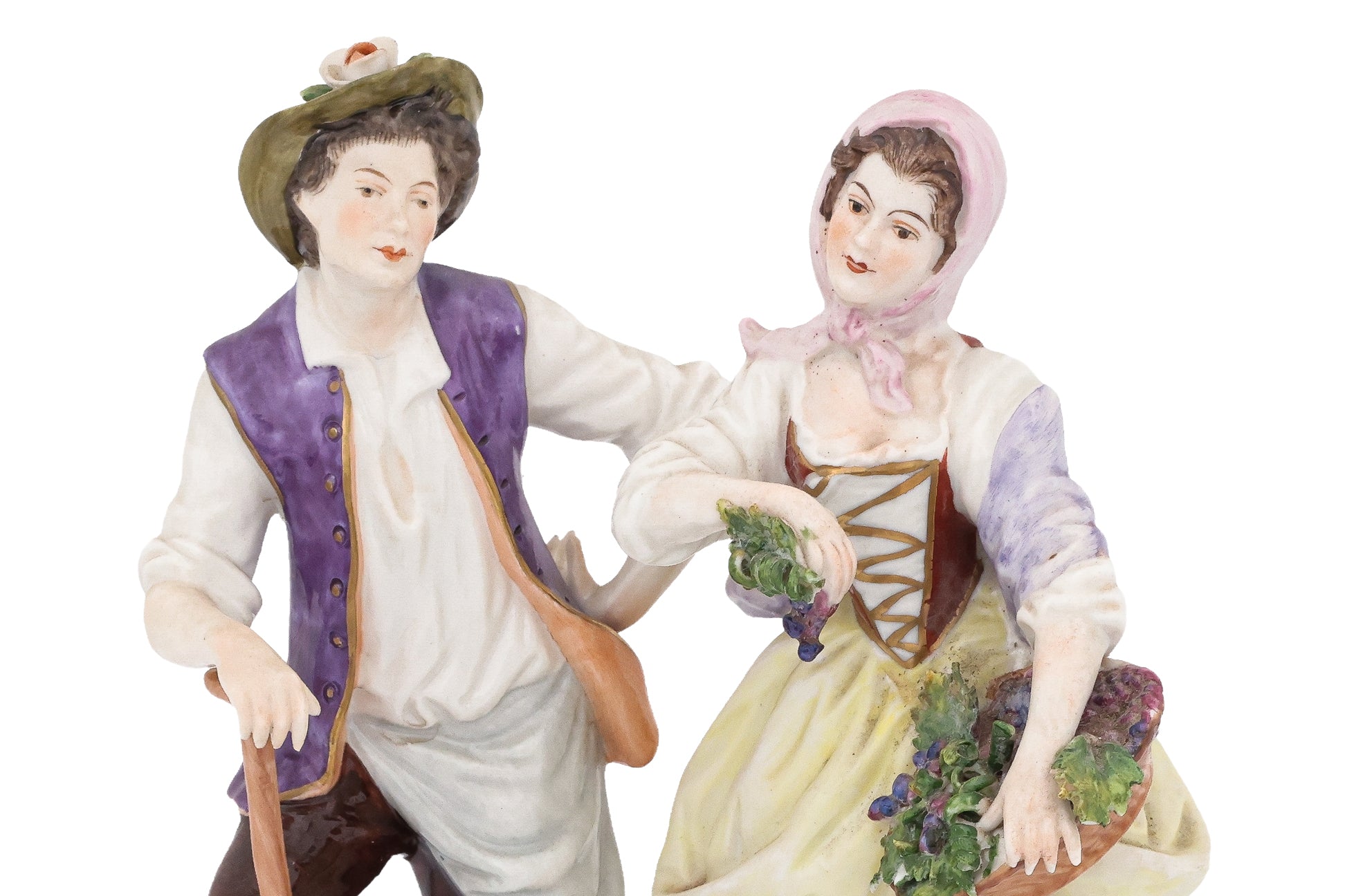 A GROUP OF FOUR RUDOLF KAMMER VOLKSTEDT PORCELAIN FIGURES