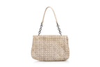 BOTTEGA VENETA – A NATURAL SNAKESKIN INTRECCIATO 'OLYMPIA' BAG
