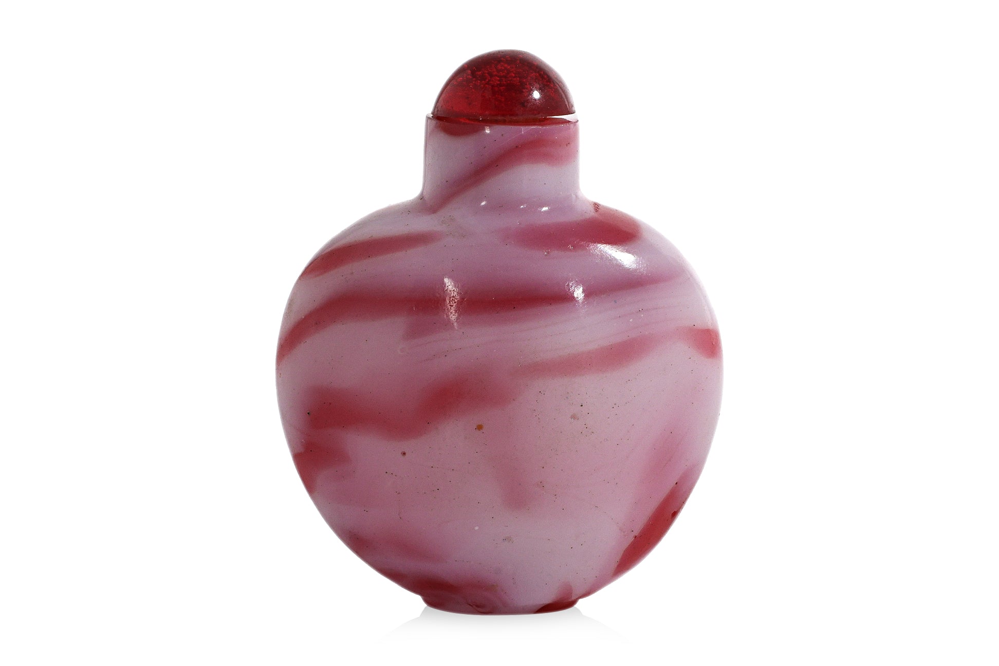 A GROUP OF THREE GLASS SNUFF BOTTLES (1)