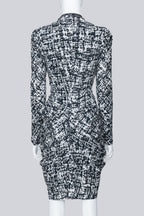 ALEXANDER MCQUEEN - A F/W 2011 ABSTRACT PRINTED ZIP UP DRESS