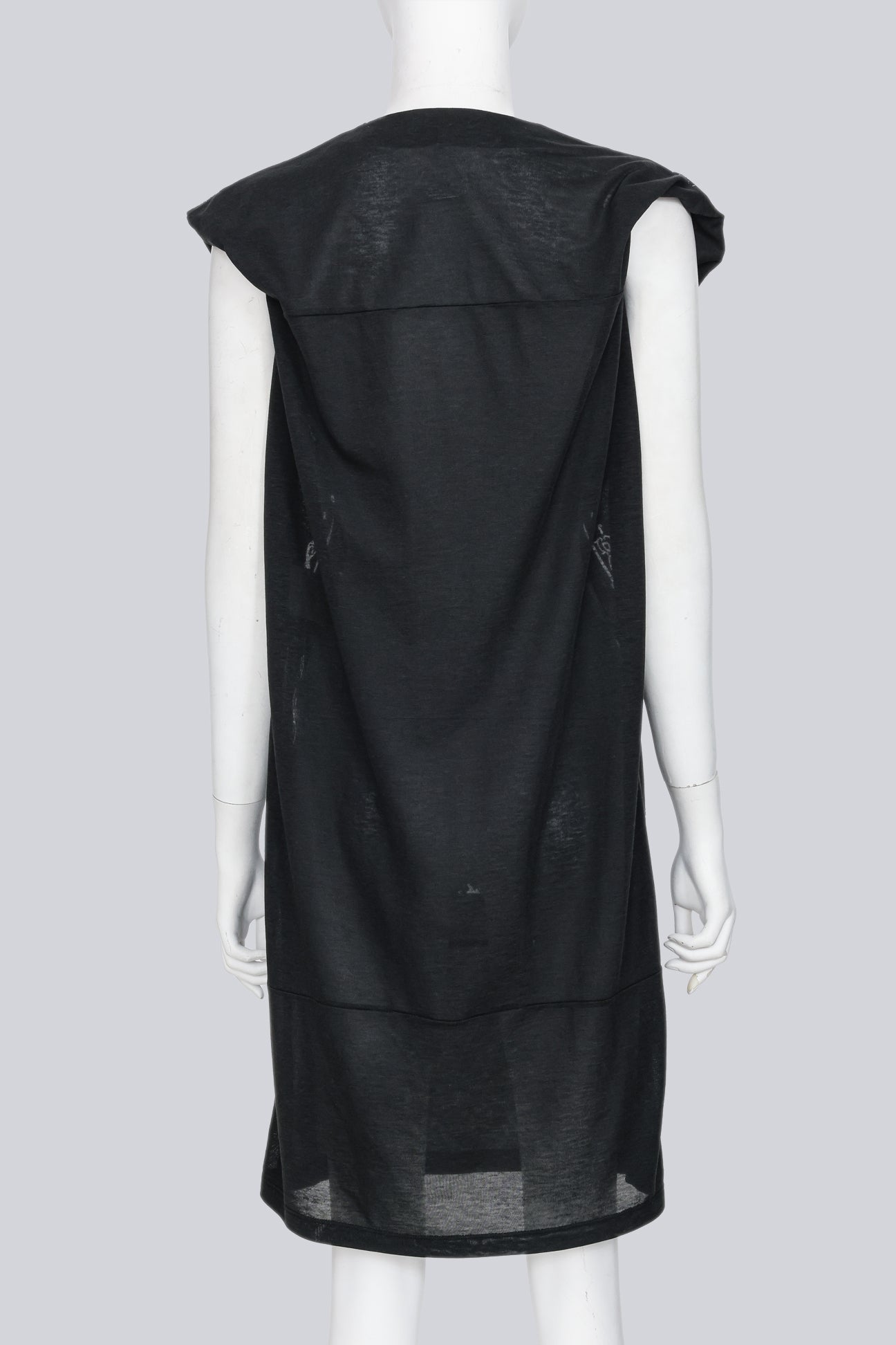 BALENCIAGA.TS - A 2009 SHEER ANCIENT GREECE GOTHIC INSPIRED PRINT DRESS
