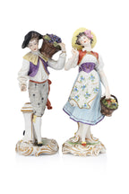 A GROUP OF SEVEN VOLKSTEDT PORCELAIN FIGURES