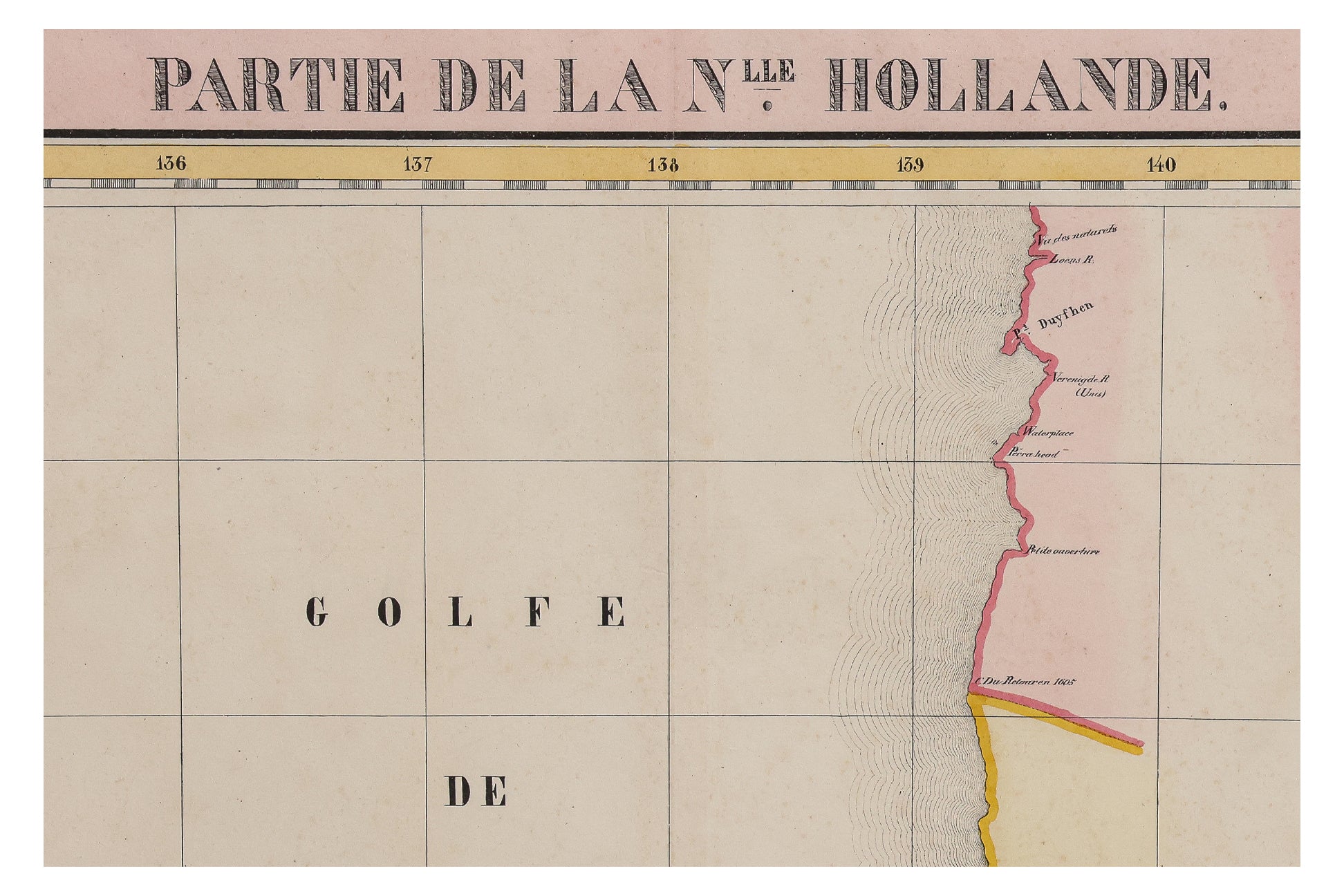 OCEANIQUE PARTIE DE LA NLLE HOLLANDE NO. 37 GULF DE CARPENTARIE, PHILIPPE VANDERMAELEN, 1827