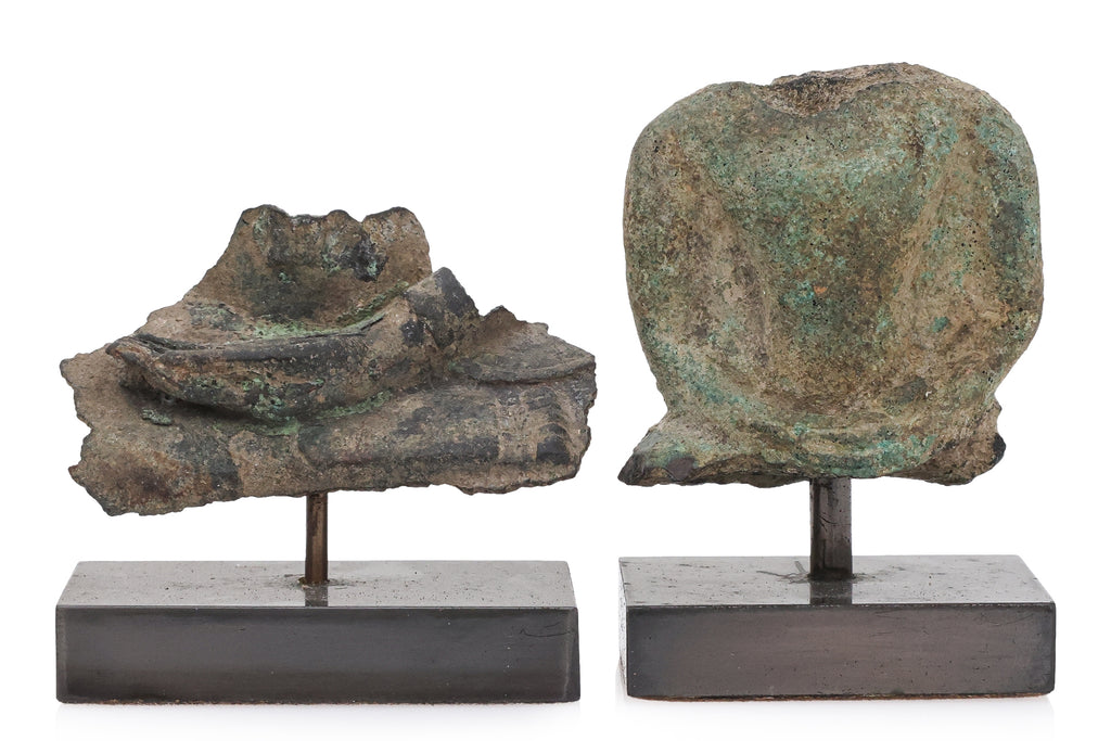 A GROUP OF FIVE SOUTH EAST ASIAN CAST METAL FIGURES