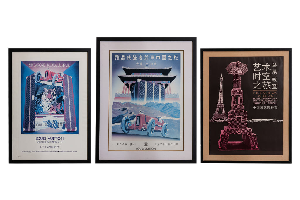 A GROUP OF THREE LOUIS VUITTON EXHIBITION POSTERS
