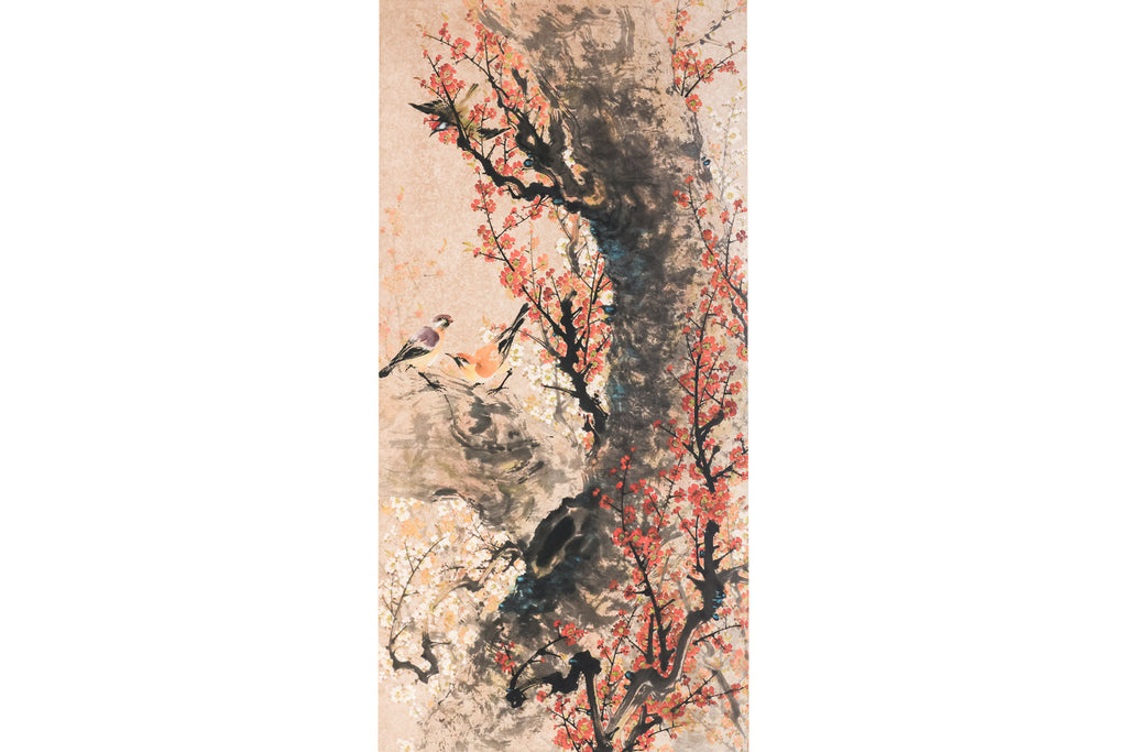 CHINESE SCHOOL (20TH CENTURY) - PLUM BLOSSOM AND BIRDS