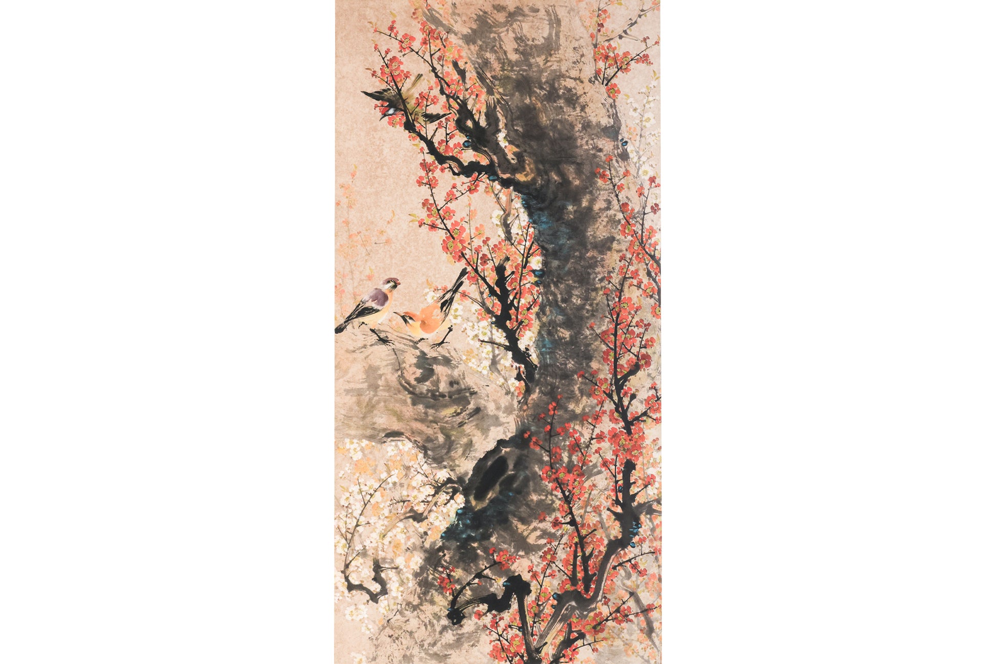 CHINESE SCHOOL (20TH CENTURY) - PLUM BLOSSOM AND BIRDS