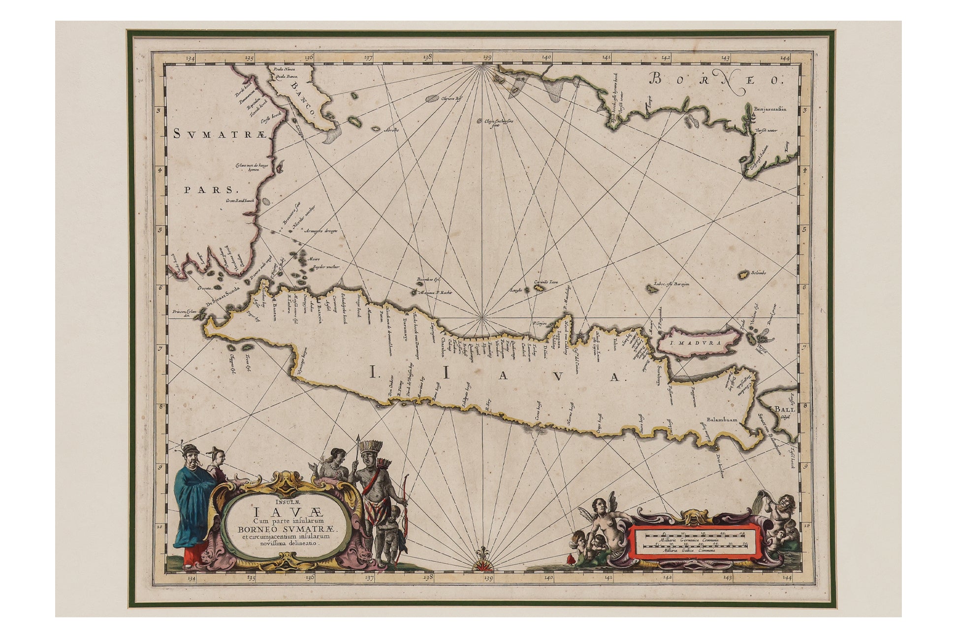 INSULAE IAVAE CUM PARTE INSULARUM BORNEO SVMATRAE... JOHANNES JANSSONIOUS, 1657