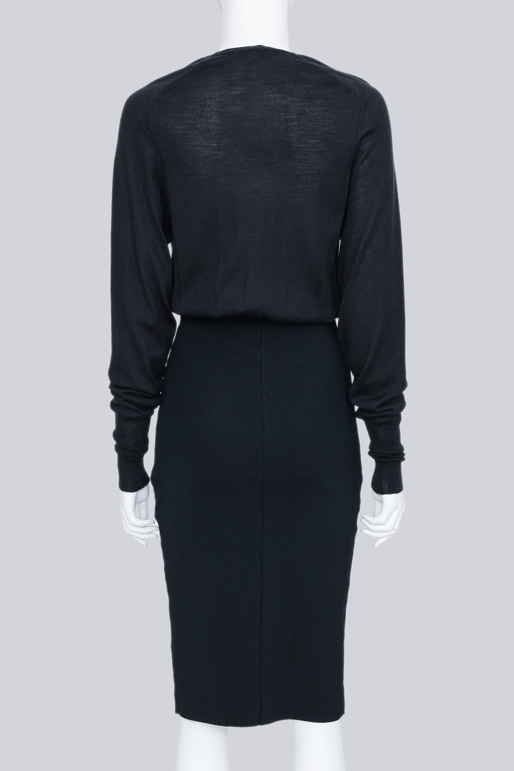 BALENCIAGA - A BLACK 'LE DIX' CUTOUT DRESS FROM F/W 2001 BY NICOLAS GHESQUIÈR