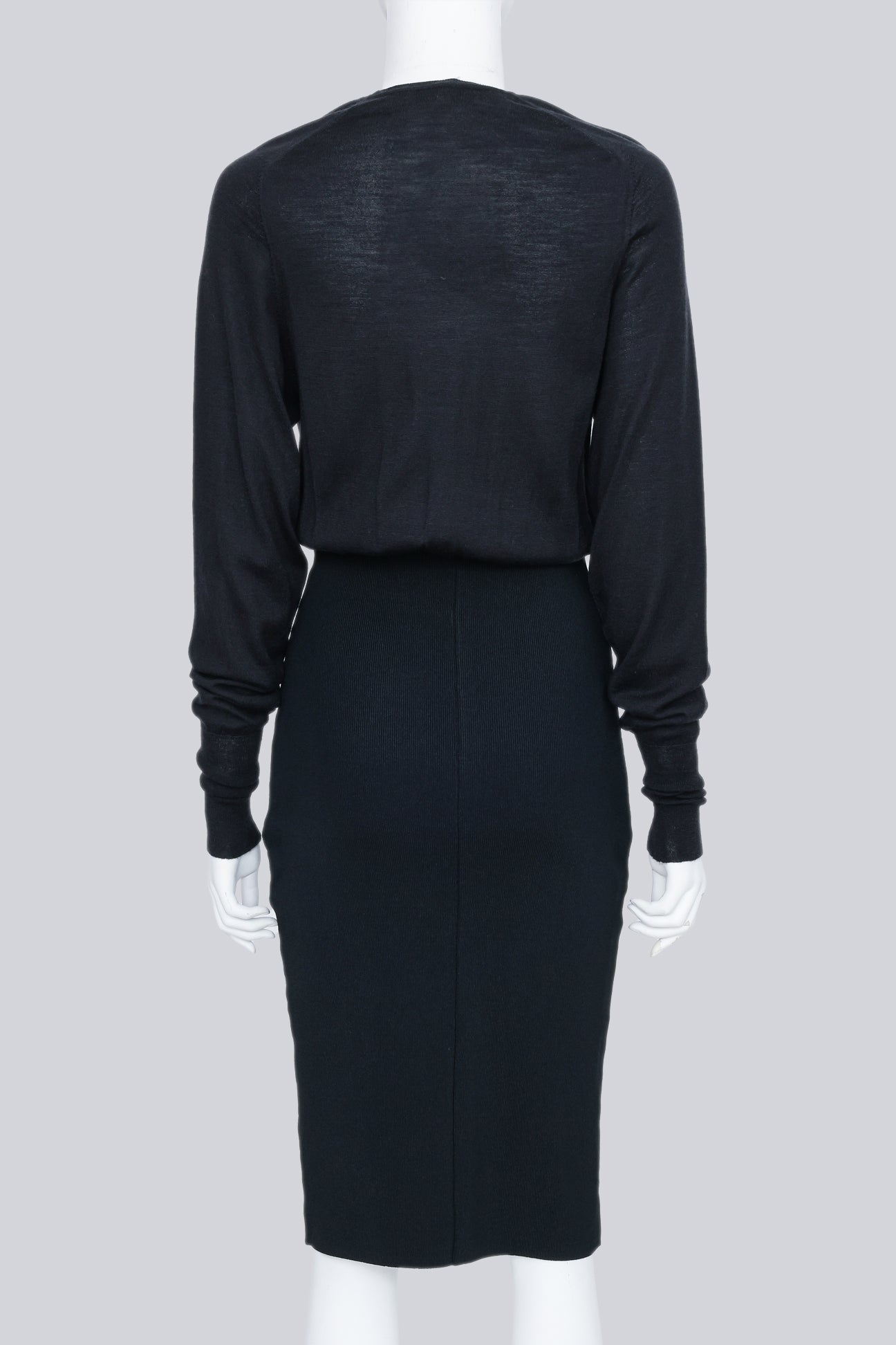 BALENCIAGA - A BLACK 'LE DIX' CUTOUT DRESS FROM F/W 2001 BY NICOLAS GHESQUIÈR