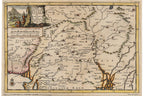 TWO HAND-COLOURED COPPER ENGRAVED MAPS, PETER VAN DER AA, 1707