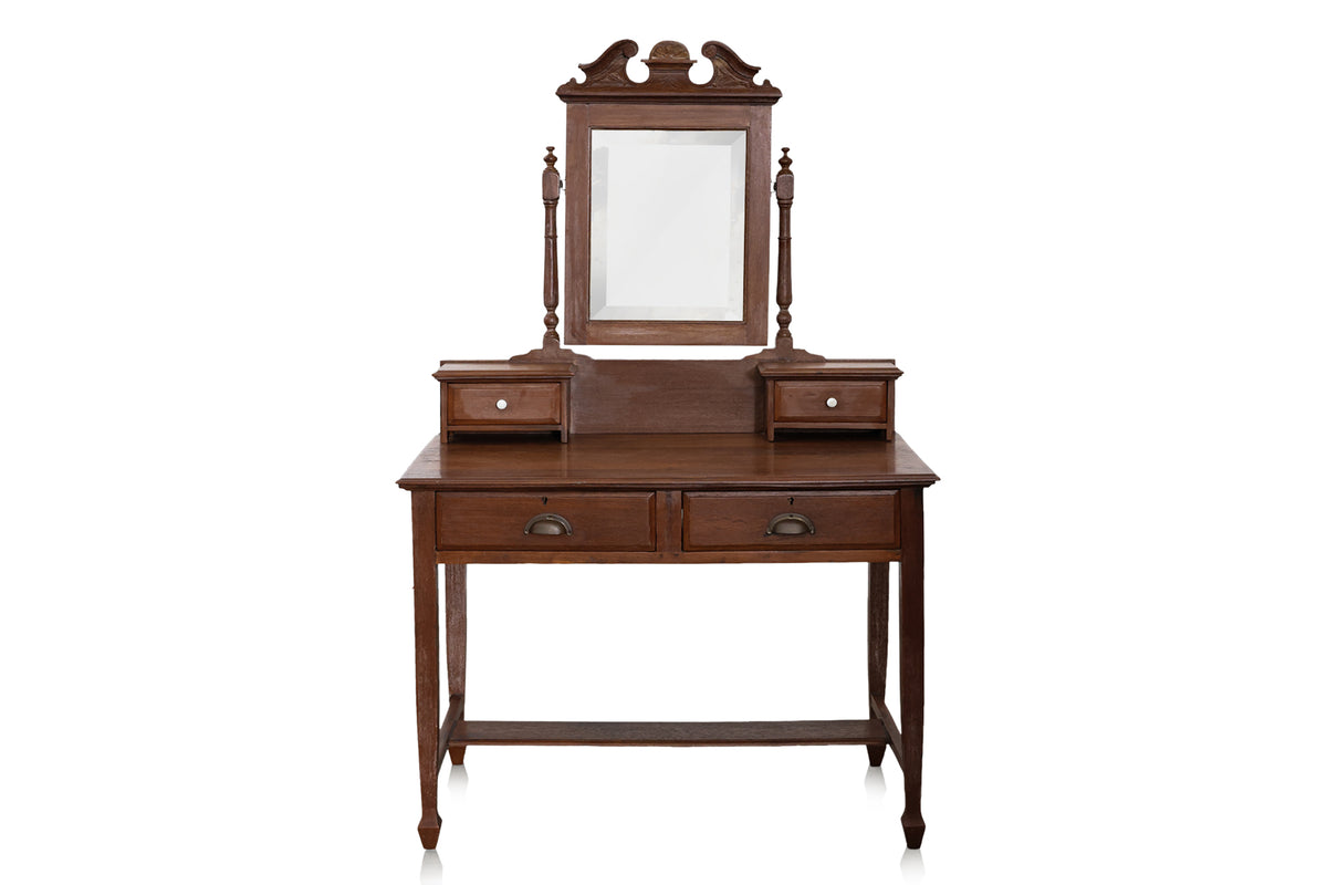 A TEAK DRESSING TABLE