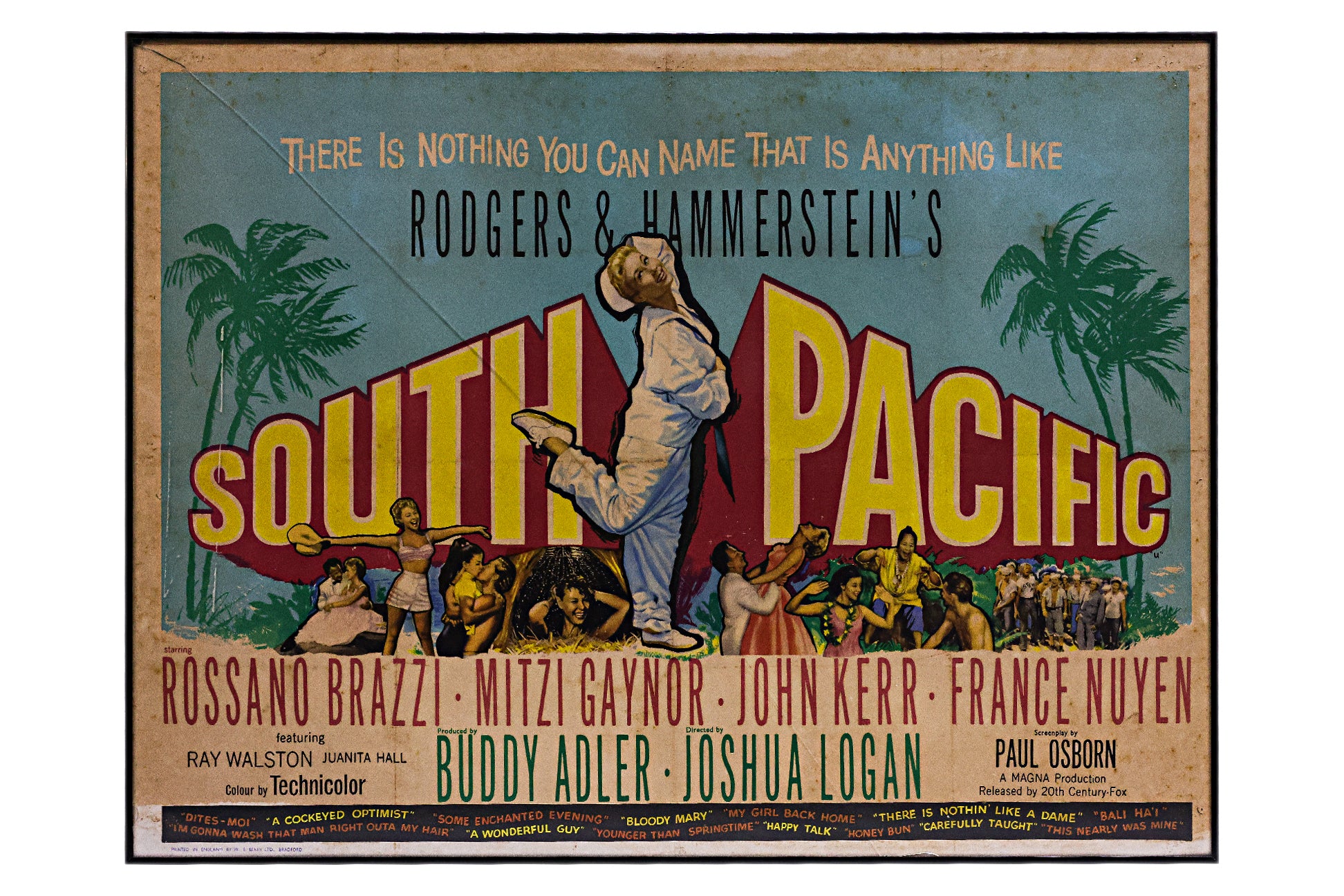 SOUTH PACIFIC (1958), THE STUDENT PRINCE (1954) FILM POSTERS