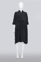 Y'S - A BLACK UTILITY DRESS