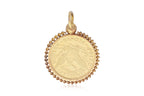 A PRIZE JEWELLERY MODERN FLOWER GOLD PENDANT