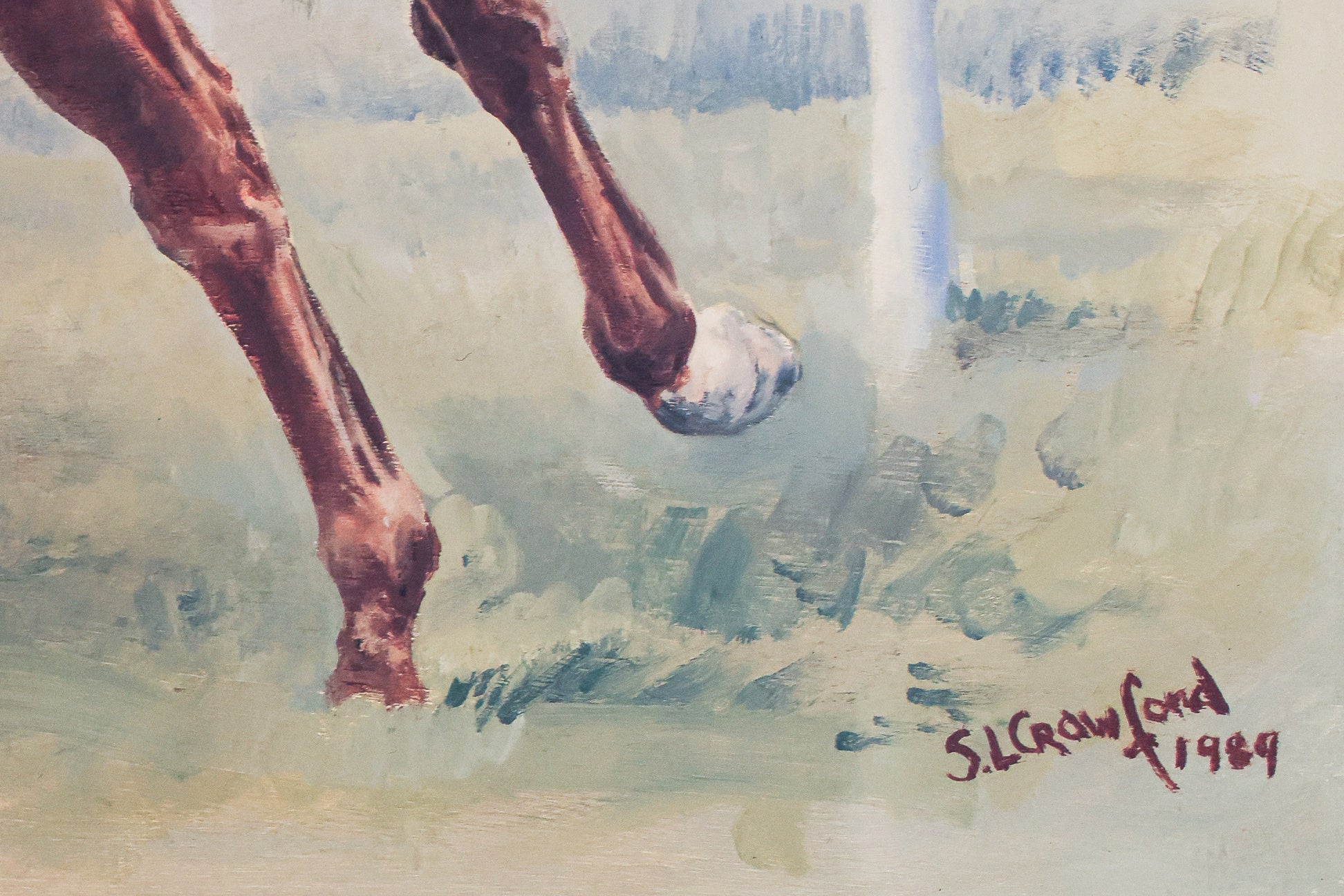 SUSAN CRAWFORD (BRITISH B.1941) - BILLIE CARSON ON NASHWAN