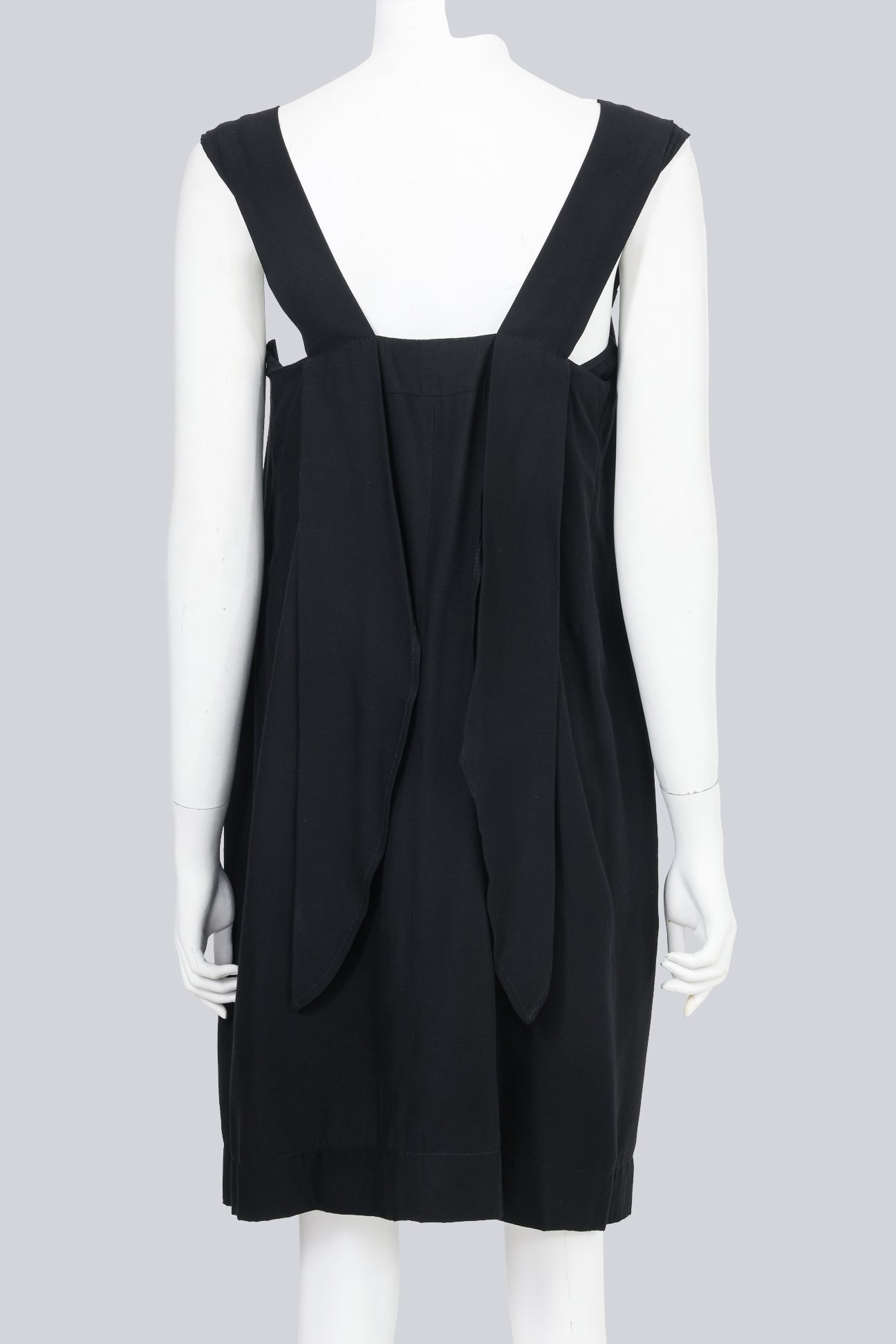 SEE BY CHLOE - A FRONT SLIP BLACK MINI DRESS