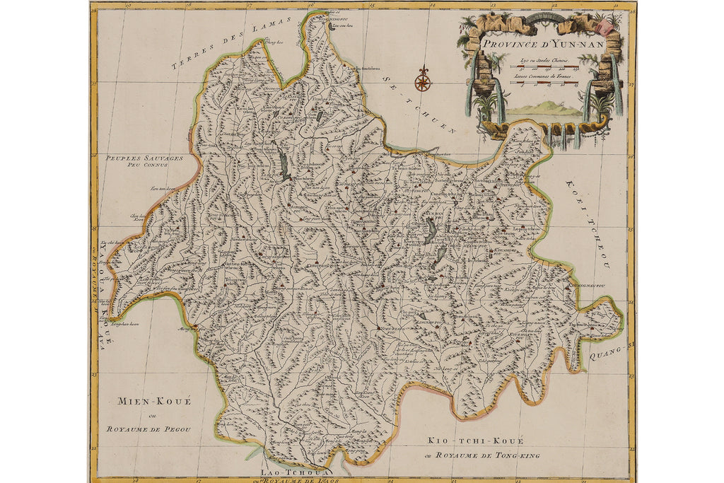 PROVINCE D'YUNNAN, JEAN D'ANVILLE, 1737