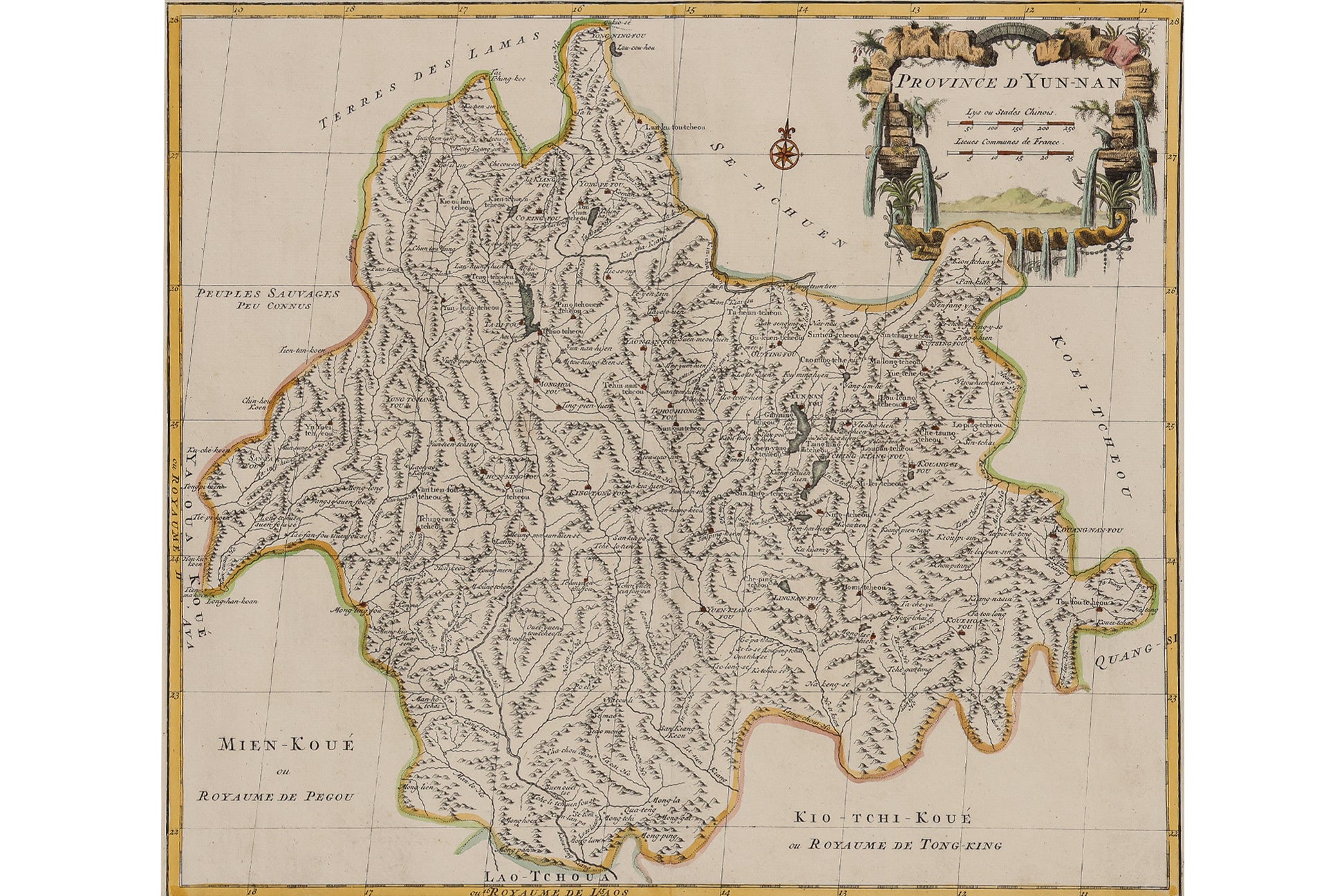 PROVINCE D'YUNNAN, JEAN D'ANVILLE, 1737