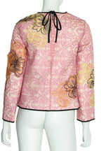 MSGM - AN EMBROIDERED TULLE TOP