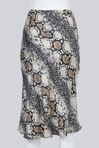 ROBERTO CAVALLI - A SNAKESKIN MIDI SKIRT
