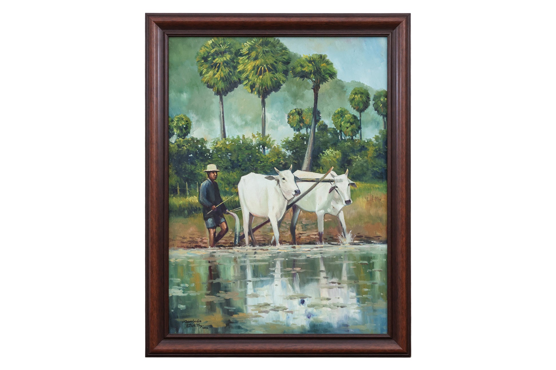 POK THY (CAMBODIAN, XX-XXI) - THREE FAMRING SCENES