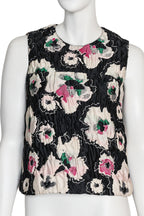 MARNI - A SLEEVELESS SCULPTURAL FLORAL TOP
