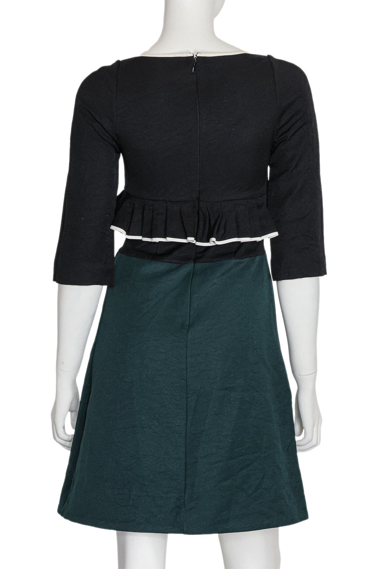 MARNI - A QUARTER SLEEVE DRESS WITH RUFFLED WAIST