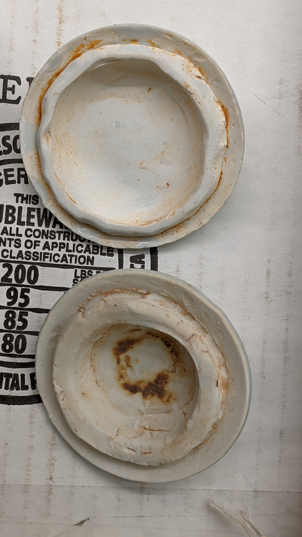 TWO QINGBAI GLAZED POTS AND COVERS