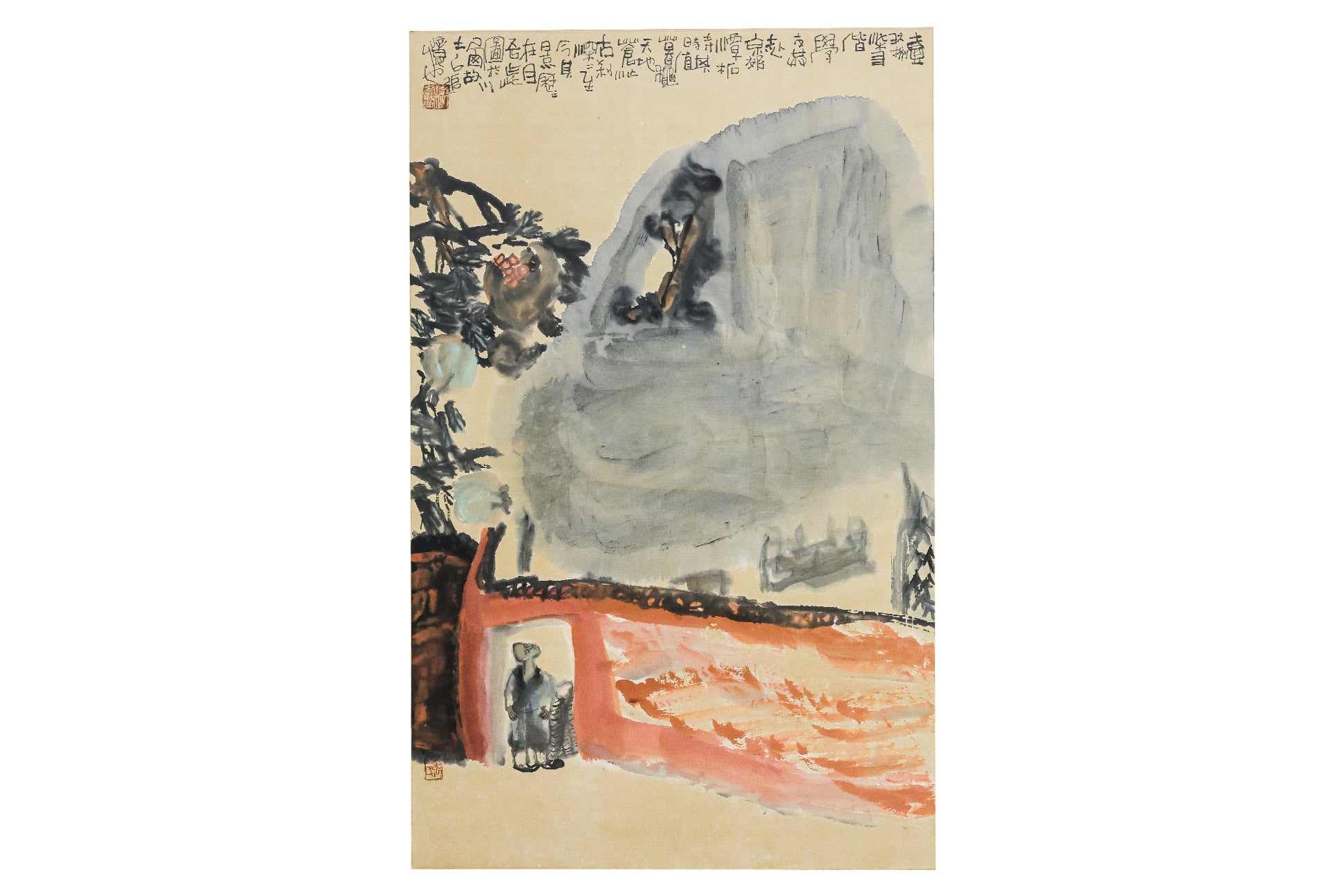 ZHANG XIUZHU (CHINESE, B. 1950) - 'OLD TEMPLE'