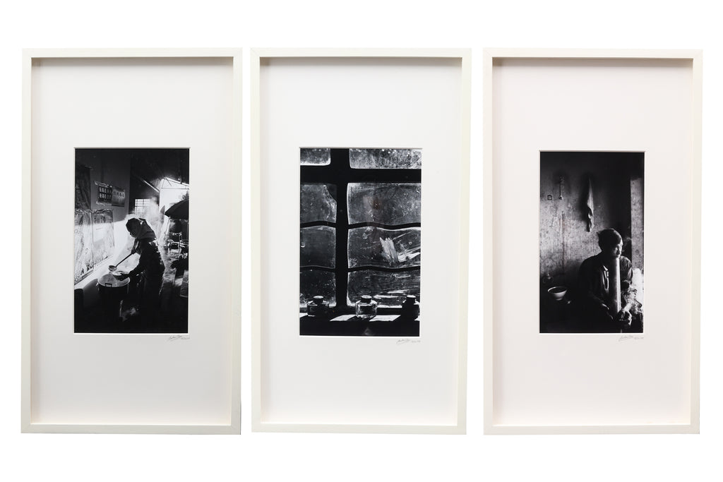 ANDREW CHEW (SINGAPOREAN, B. XX) EARLY MORNING, MORNING BREAK, STAINED GLASS WINDOW (3)