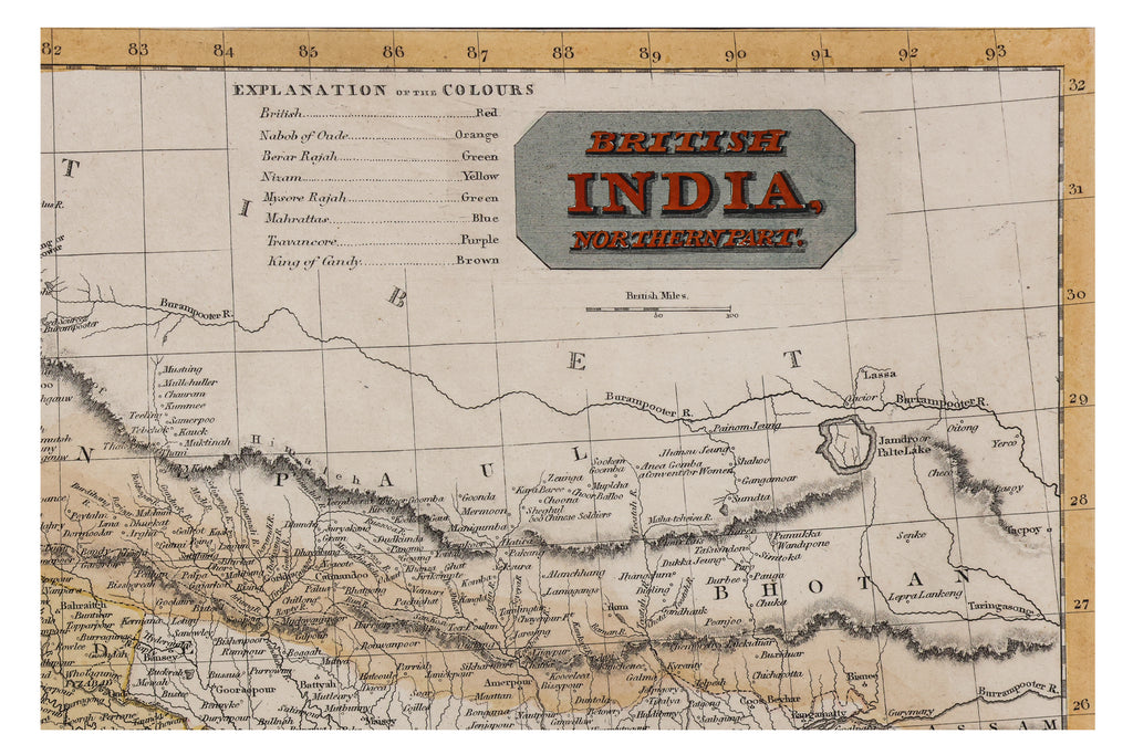 BRITISH INDIA, NORTHERN PART, JOHN THOMSON, 1817