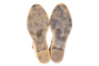 STUART WEITZMAN - A PAIR OF NIDISTVURVE ESPADRILLE WEDGES IN PLATINUM COLOUR