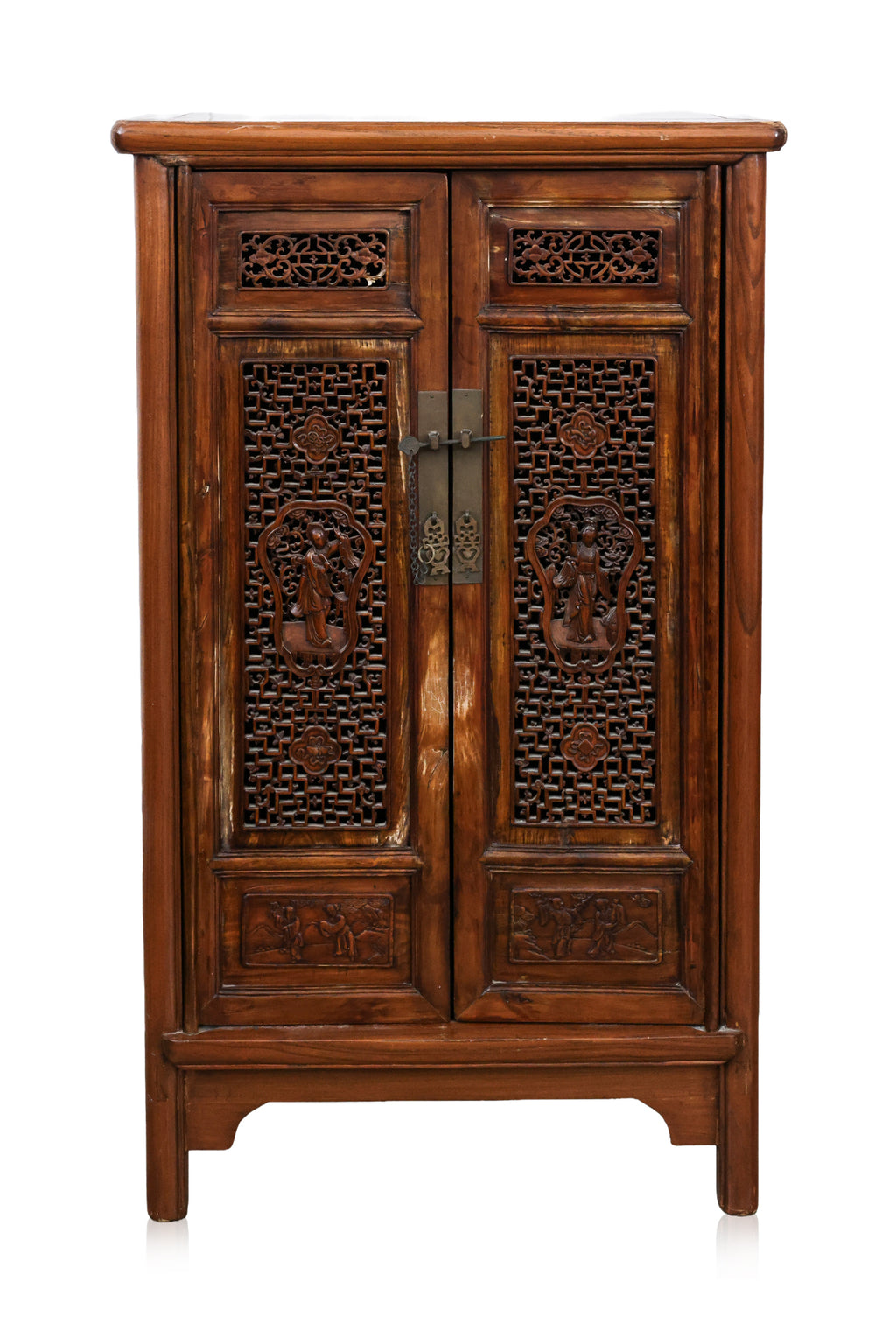 A CHINESE ELM CABINET