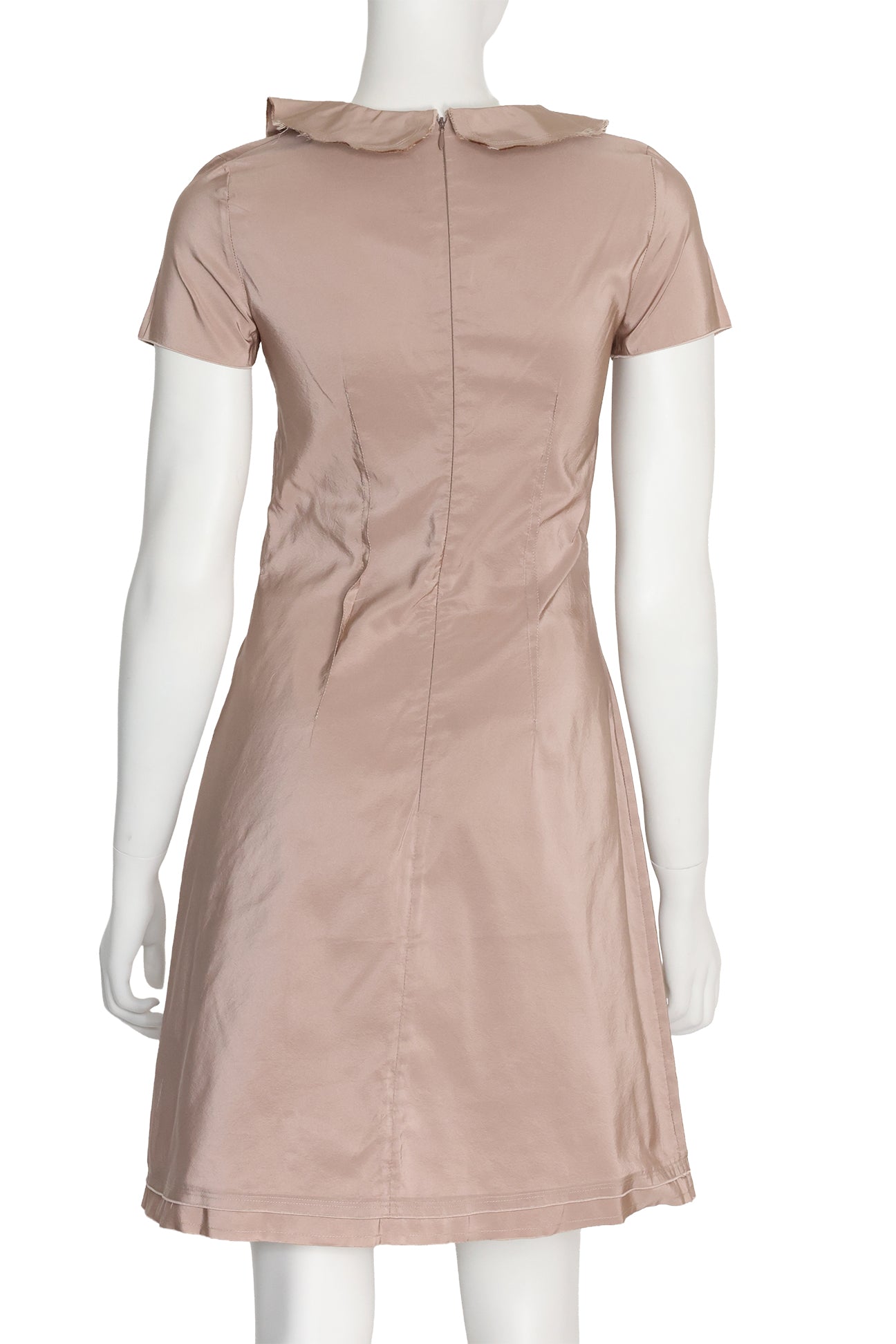 JIL SANDER NAVY - A 'DUNE' SHORT SLEEVE DRESS