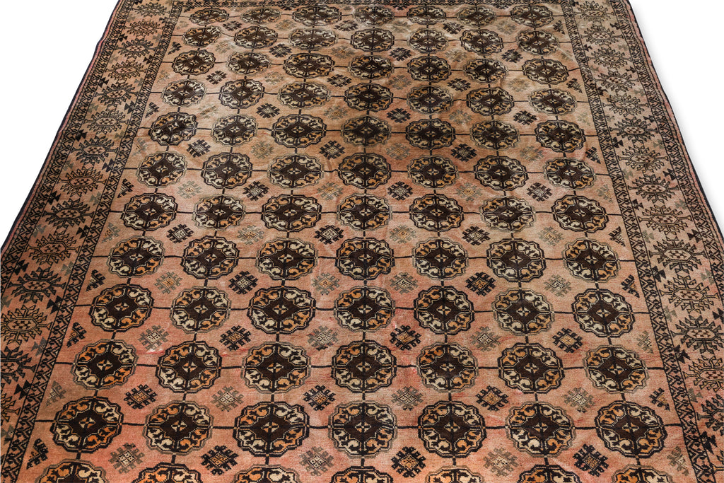 AN AFGHAN ELEPHANTS FOOT CARPET (302 X 193CM)