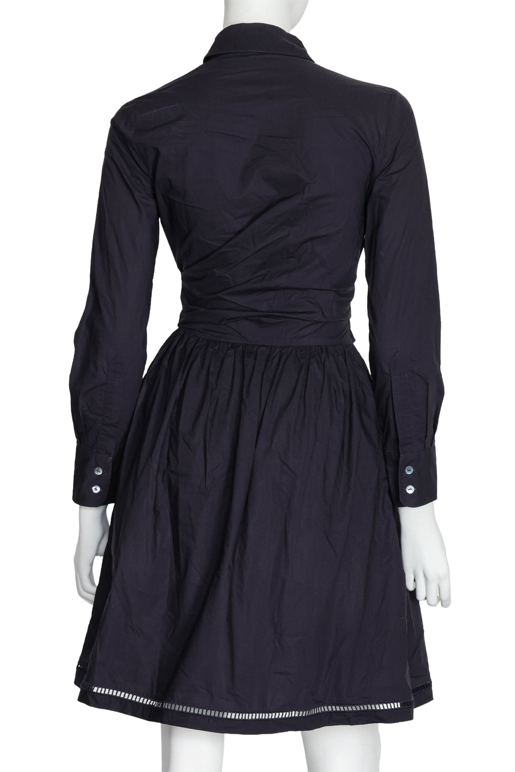 CARVEN - A DARK PURPLE LONG SLEEVE DRESS