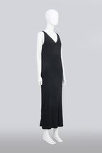 RICK OWENS - 'DIRT' COLLECTION BLACK MAXI DRESS