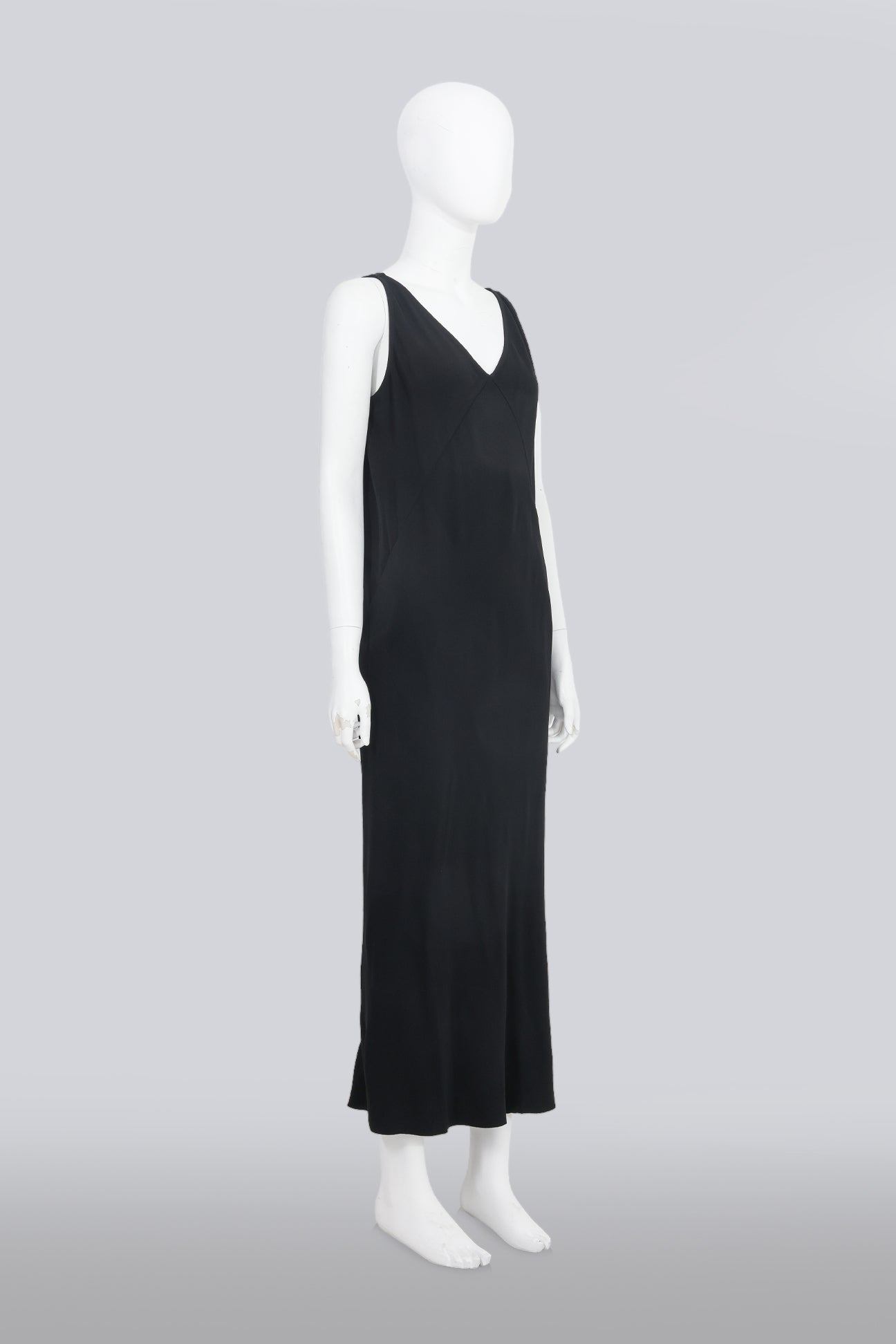 RICK OWENS - 'DIRT' COLLECTION BLACK MAXI DRESS