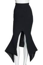 MATICEVSKI - A BLACK 'PREDATOR' SKIRT, RESORT 2016