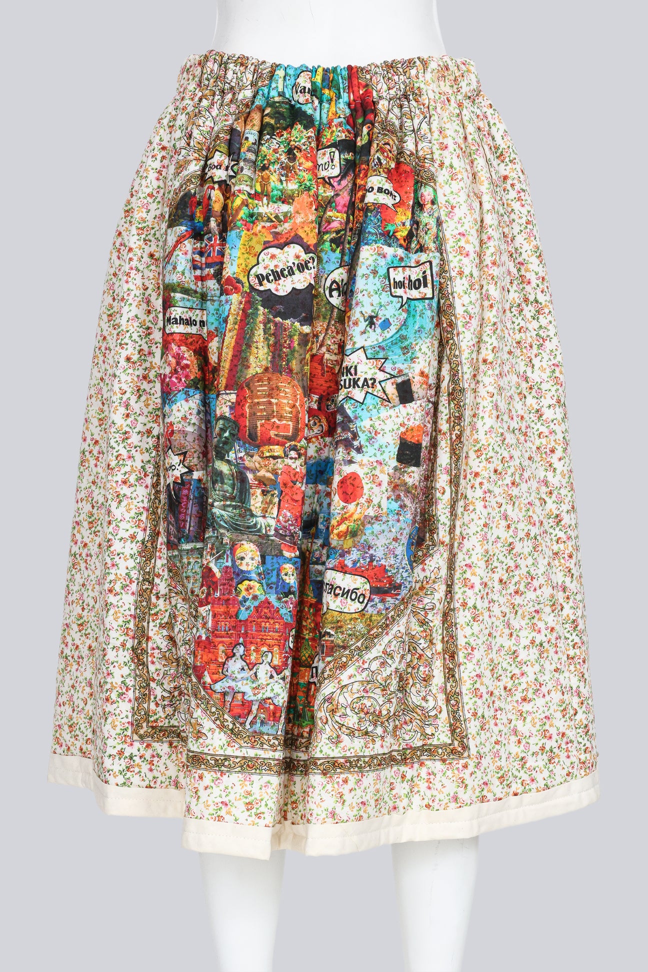 COMME DES GARCONS TRICOT - A 2015 GRAPHIC PRINT SKIRT