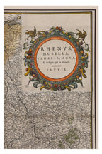 RHENUS, MOSELLA, VAHALIS, MOSA... WILLEM JANSZOON BLAEU, 1635