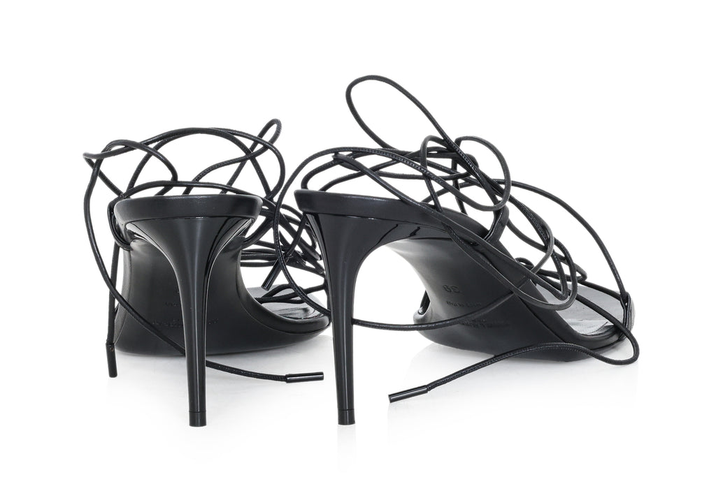 SAINT LAURENT - A PAIR OF NAPPA 'HAWAII' HEELS